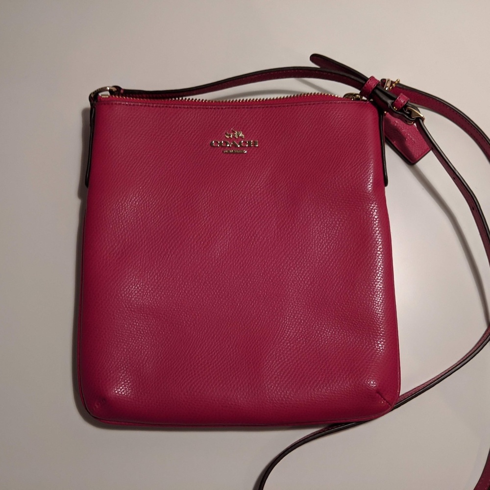 Pink Leather Coach Purse
